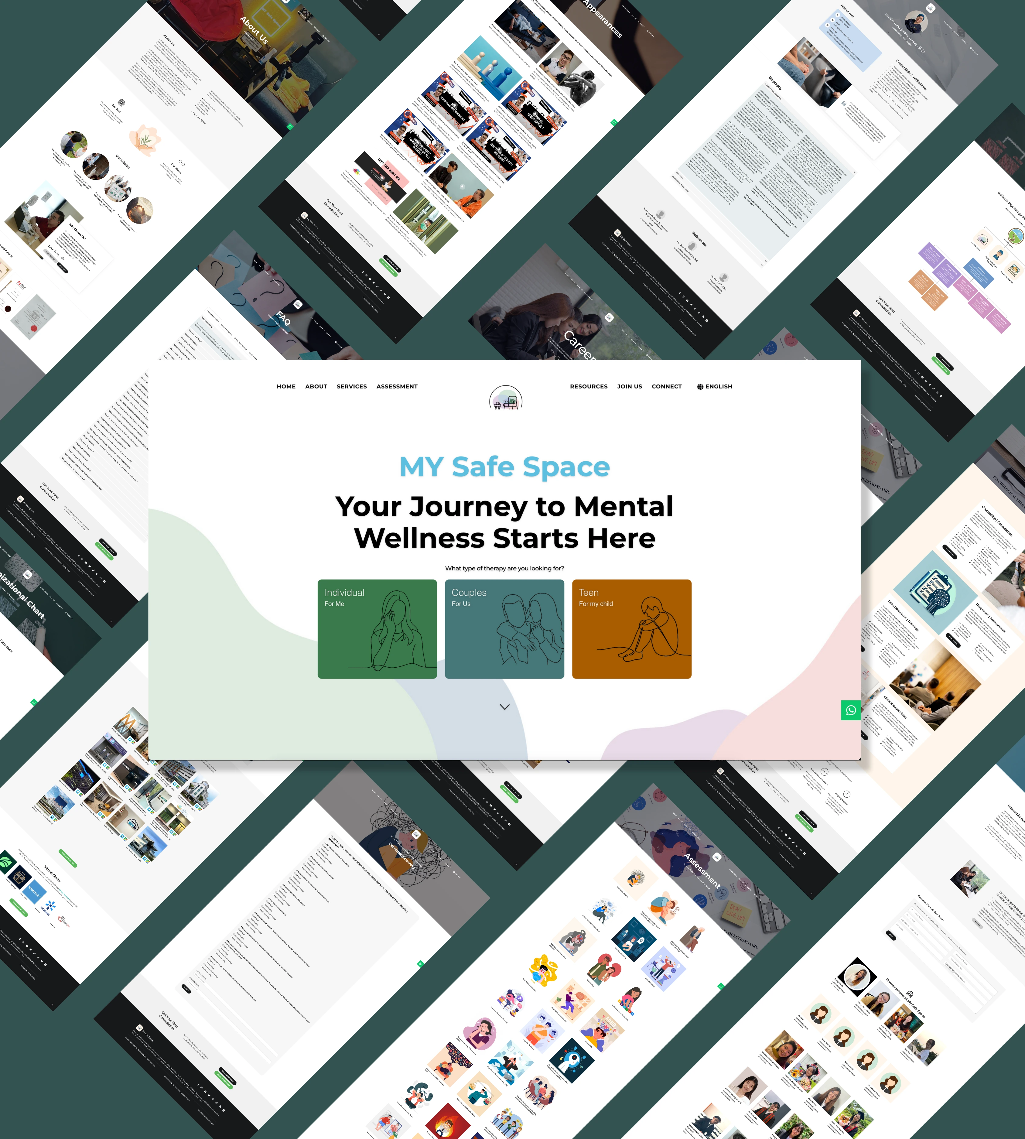 My Safe Space — Mental Health and Counseling Website Design